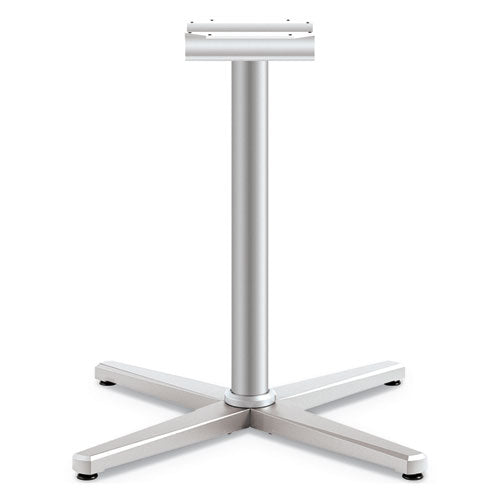 Image of HON® Arrange X-Leg Base for 42" to 48" Tops, 32w x 32d x 28h, Silver