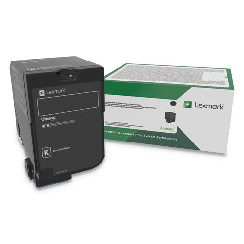Image of Lexmark 74c0hkg High-Yield Toner, 20,000 Page-Yield, Black