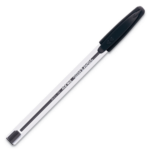 Image of Paper Mate® Inkjoy 50st Ballpoint Pen, Stick, Medium 1 Mm, Black Ink, Clear Barrel, Dozen