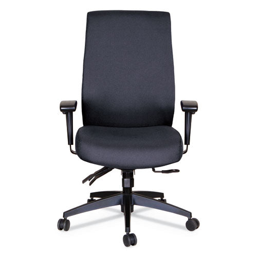 Image of Alera® Alera Wrigley Series 24/7 High Performance High-Back Multifunction Task Chair, Supports 300 Lb, 17.24" To 20.55" Seat, Black
