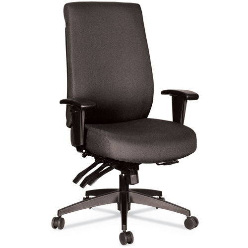 Image of Alera® Alera Wrigley Series 24/7 High Performance High-Back Multifunction Task Chair, Supports 300 Lb, 17.24" To 20.55" Seat, Black