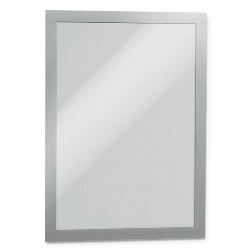 Image of Durable® DURAFRAME Sign Holder, 8.5 x 11, Silver Frame, 2/Pack