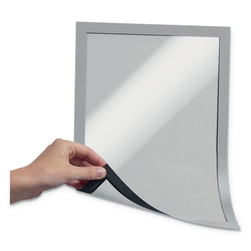 Image of Durable® Duraframe Magnetic Sign Holder, 8.5 X 11, Silver Frame, 2/pack