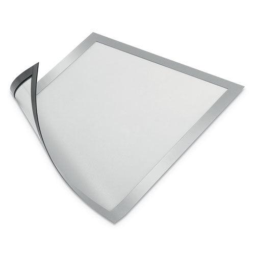 Image of Durable® Duraframe Magnetic Sign Holder, 8.5 X 11, Silver Frame, 2/pack