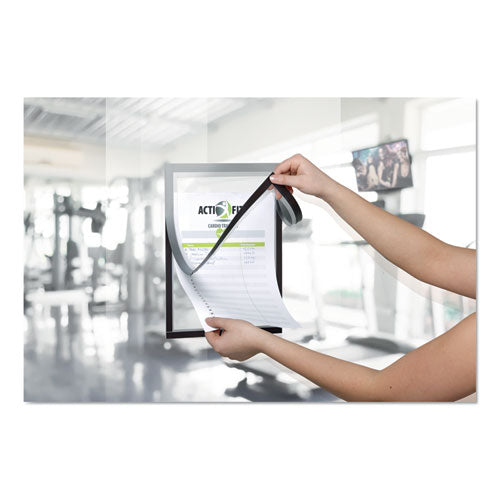 Image of Durable® DURAFRAME Note Sign Holder, 8.5 x 11, Silver Frame