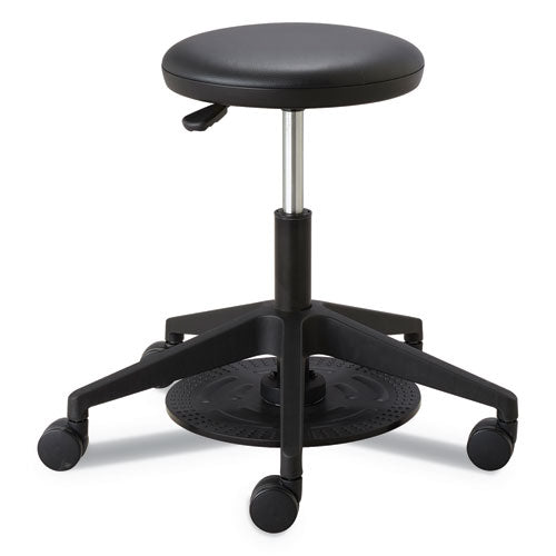 Image of Safco® Lab Stool, Backless, Supports Up To 250 Lb, 19.25" To 24.25" Seat Height, Black