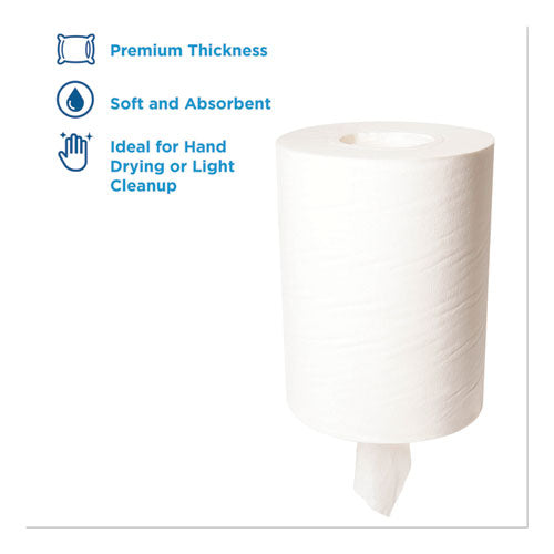 Image of Georgia Pacific® Professional SofPull Premium Junior Capacity Towel, 1-Ply, 7.8 x 14.8, White, 225/Roll, 8 Rolls/Carton