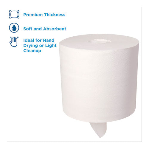 Image of Georgia Pacific® Professional SofPull Perforated Paper Towel, 1-Ply, 7.8 x 15, White, 560/Roll, 4 Rolls/Carton