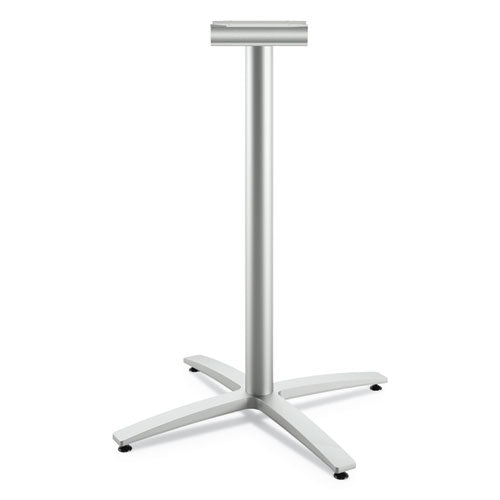 Image of HON® Between Standing-Height X-Base for 42" Table Tops, 32.68w x 41.12h, Silver