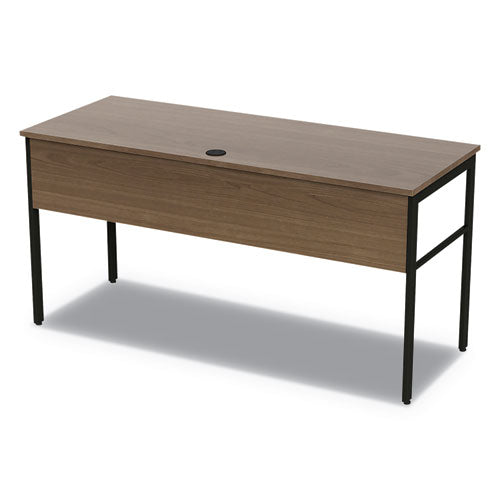 Image of Linea Italia® Urban Series Desk Workstation, 59" X 23.75" X 29.5", Natural Walnut