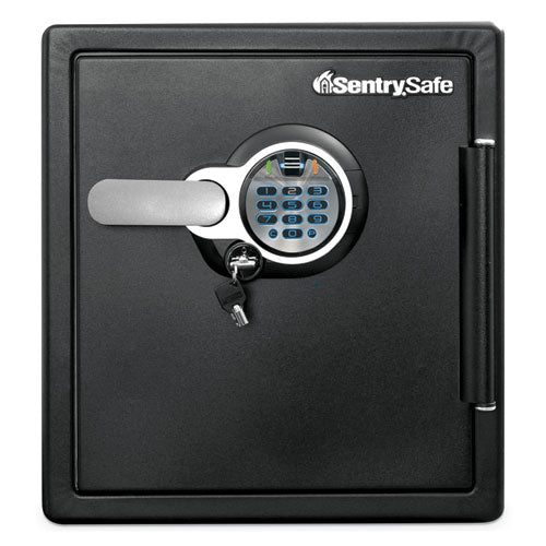 Image of Sentry® Safe Fire-Safe With Biometric And Keypad Access, 1.23 Cu Ft, 16.3w X 19.3d X 17.8h, Black