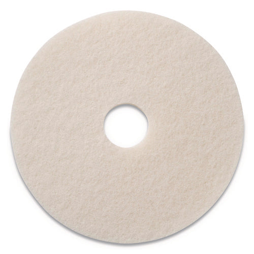 Image of Americo® Polishing Pads, 17" Diameter, White, 5/Carton