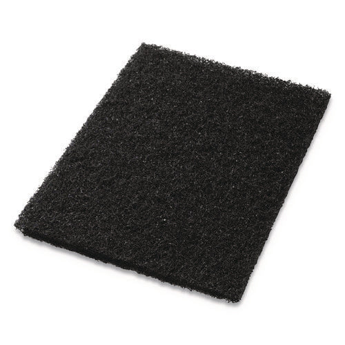 Image of Americo® Scrubbing Pads, 14 x 28, Black, 5/Carton