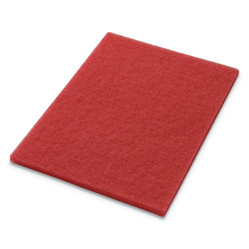 Image of Americo® Buffing Pads, 28 X 14, Red, 5/carton
