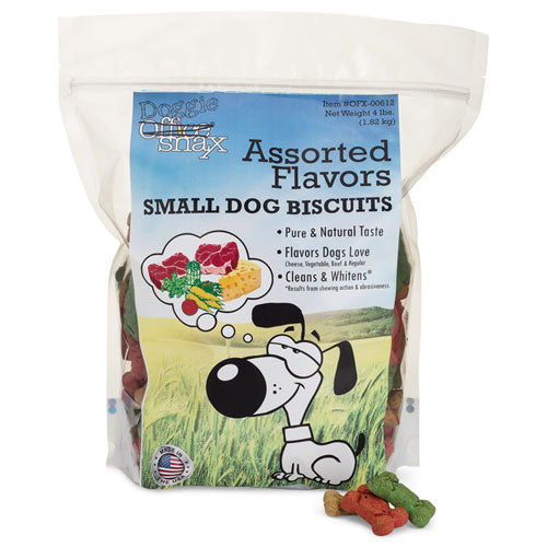 Image of Office Snax® Doggie Biscuits, Assorted, 4 Lb Bag