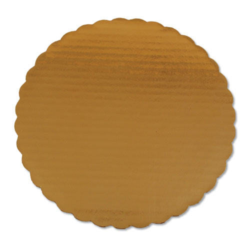 Image of SCT® Gold Cake Circles, Single Wall Construction, 10" Diameter, Gold, Paper, 200/Carton