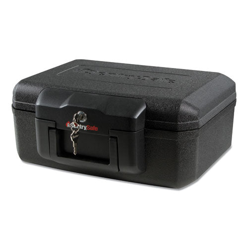 Image of Sentry® Safe 1200 Series Fire Chest, 0.18 Cu Ft, 14.3w X 11.2d X 6.1h, Black