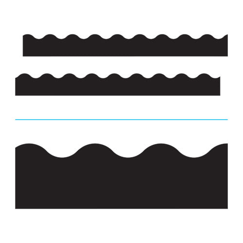 Image of TREND® Terrific Trimmers Solid Colors Board Trim, 2.25" X 39 Ft, Black