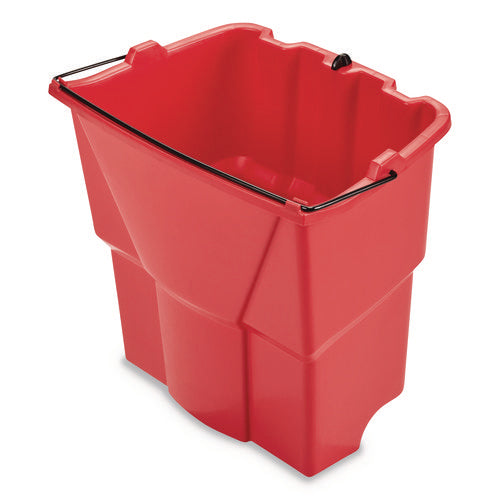 Image of Rubbermaid® Commercial Wavebrake 2.0 Dirty Water Bucket, 18 Qt, Plastic, Red