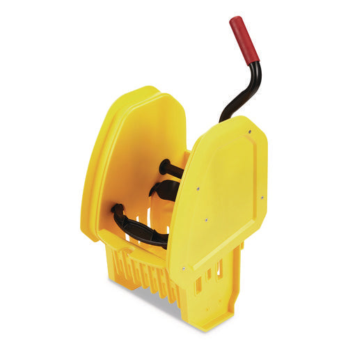 Image of Rubbermaid® Commercial Wavebrake 2.0 Wringer, Down-Press, Plastic, Yellow
