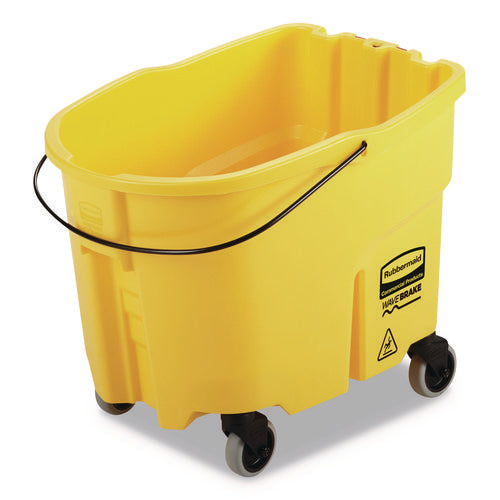 Image of Rubbermaid® Commercial Wavebrake 2.0 Bucket, 8.75 Gal, Plastic, Yellow