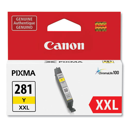 Image of Canon® 1982c001 (cli-281xxl) Chromalife100 Ink, Yellow
