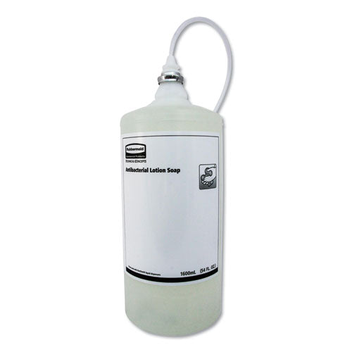 Image of Rubbermaid® Commercial One Shot Antibacterial Enriched Lotion Soap Refill, Unscented, 1,600 Ml, 4/carton