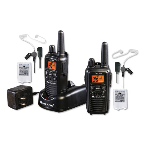 Image of Midland® LXT600BB Two-Way Radio Bundle Pack, 2 W, 36 Channels, 22 Frequencies, 2/Pack