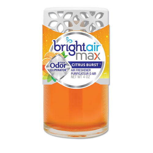 Image of BRIGHT Air® Max Scented Oil Air Freshener, Citrus Burst, 4 Oz, 6/carton