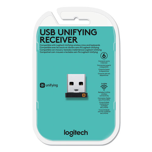 Image of Logitech® Usb Unifying Receiver, Black
