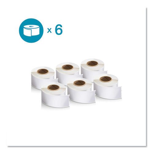 Image of DYMO® LW Address Labels, 1.13" x 3.5", White, 130 Labels/Roll, 6 Rolls/Pack