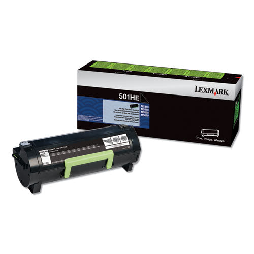 Image of Lexmark 50f1h0e Return Program High-Yield Toner, 5,000 Page-Yield, Black