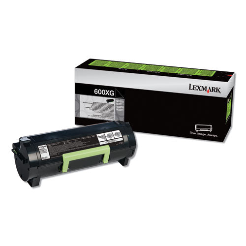 Image of Lexmark 60f0x0g Return Program Extra High-Yield Toner, 20,000 Page-Yield, Black