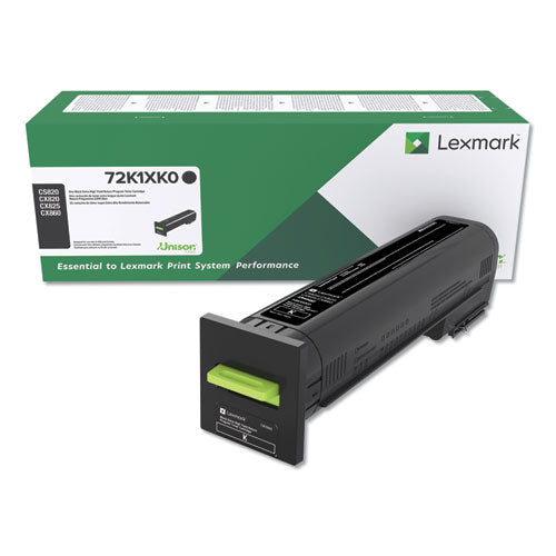 Image of Lexmark 72k1xk0 Return Program Unison Extra High-Yield Toner, 33,000 Page-Yield, Black