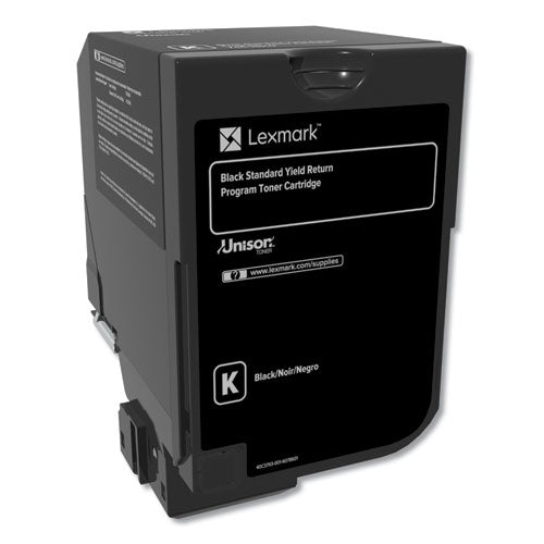 Image of Lexmark 74c1hk0 Return Program Unison High-Yield Toner, 20,000 Page-Yield, Black