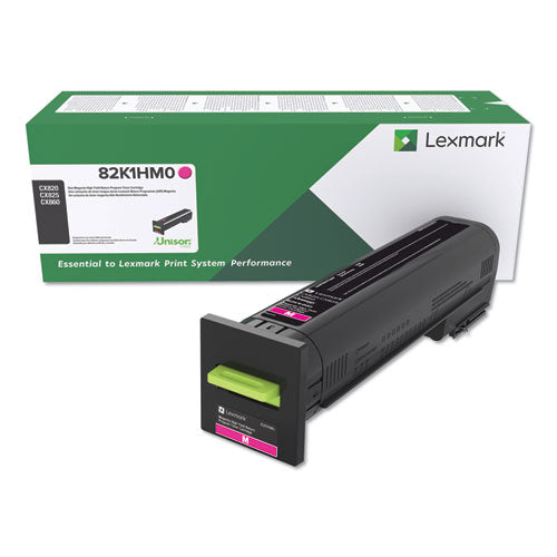 Image of Lexmark 82k1hm0 Return Program High-Yield Toner, 17,000 Page-Yield, Magenta