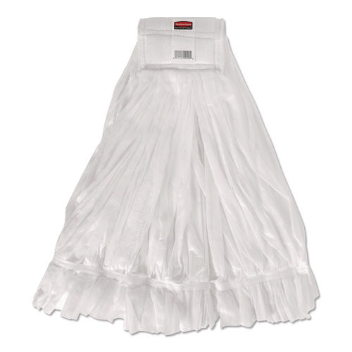 Image of Rubbermaid® Commercial Disposable Mop, Nonwoven Fiber, #24, 5" Headband, White