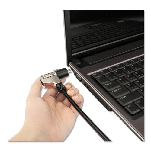 Image of Innovera® Combination Laptop Lock, 6 Ft Steel Cable