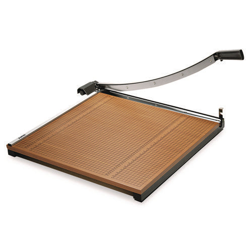 Image of X-ACTO® Square Commercial Grade Wood Base Guillotine Trimmer, 20 Sheets, 24" Cut Length, 24 X 24