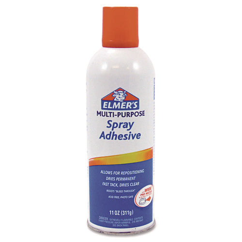 Image of Elmer's® Multi-Purpose Spray Adhesive, 11 Oz, Dries Clear