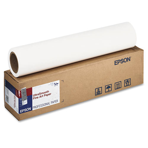 Image of Epson® UltraSmooth Fine Art Paper Rolls, 15 mil, 24" x 50 ft, White