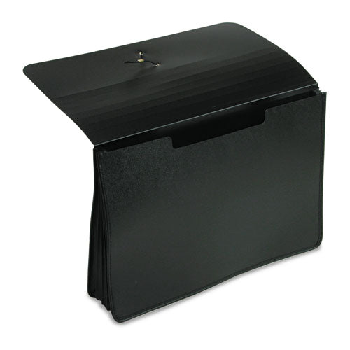 Image of Pendaflex® Expanding Portfolio, 5.25" Expansion, 1 Section, Elastic Cord Closure, Legal Size, Black