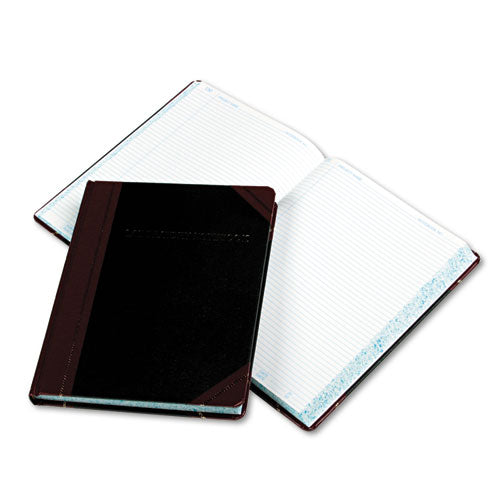 Image of Boorum & Pease® Laboratory Notebook, Data/Lab-Record Format, Black/Red Cover, (300) 10.38 x 8.13 Sheets