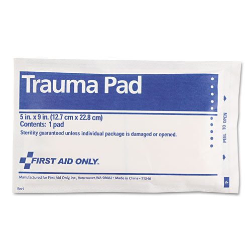 Image of First Aid Only Smartcompliance Trauma Pad, Sterile, 5 X 9