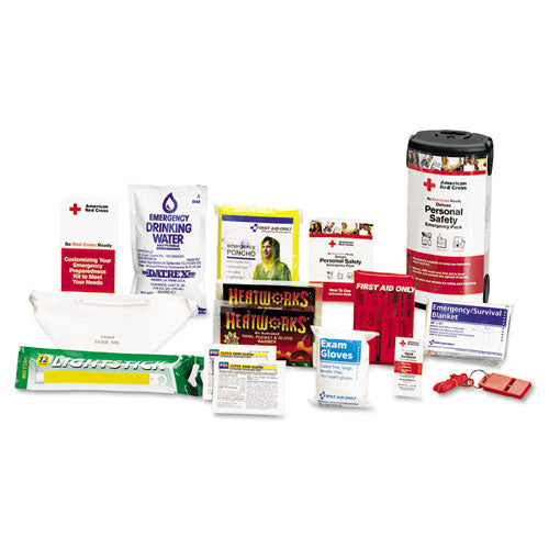 Image of First Aid Only American Red Cross Personal Safety Pack For One Person, Nylon Backpack