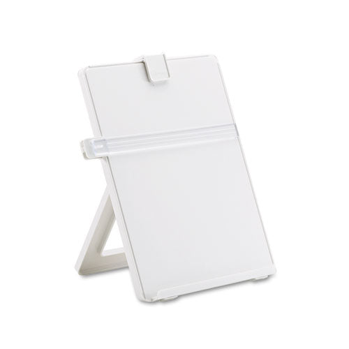 Image of Fellowes® Non-Magnetic Desktop Copyholder, 25 Sheet Capacity, Plastic, Platinum