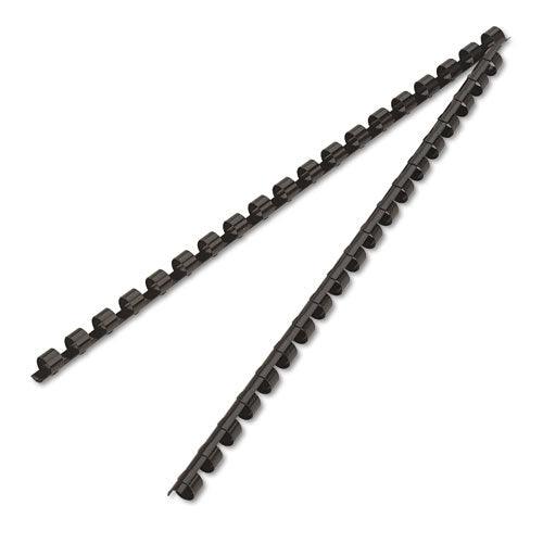 Image of Fellowes® Plastic Comb Bindings, 5/16" Diameter, 40 Sheet Capacity, Black, 25/Pack