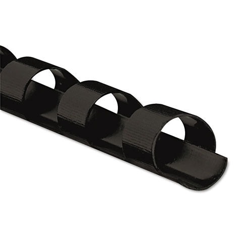 Image of Fellowes® Plastic Comb Bindings, 5/16" Diameter, 40 Sheet Capacity, Black, 25/Pack