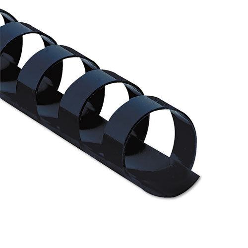 Image of Fellowes® Plastic Comb Bindings, 3/8" Diameter, 55 Sheet Capacity, Navy Blue, 100/Pack