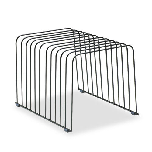 Image of Fellowes® Wire Desktop Organizer, 11 Sections, Letter To Legal Size Files, 9" X 11.38" X 8", Black